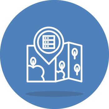 Location Database Digital Interface Graphic Element vector