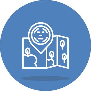 Location Face Id Distinct Visual Design Layout vector