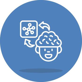 cerebro red sin costura plano diseño diseño vector