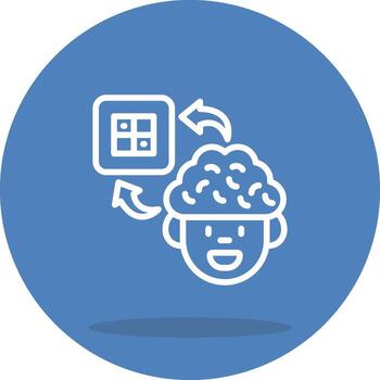 Brain Switch Creative Design Element vector