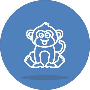 Silly Monkey Flexible Digital Graphic Object vector