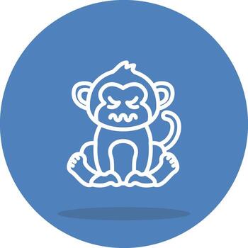 Disgusted Monkey Fast Load Symbol vector