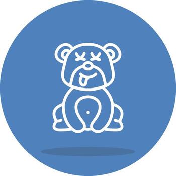 Dead Bear Dynamic User Interface Graphic vector