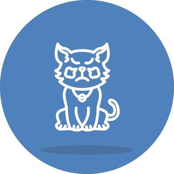 Steaming Cat Graphic Interface Design Layout vector