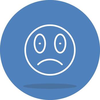 Flushed Simplified Visual Graphic Form vector