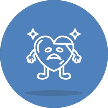 Sick Heart Interactive Web Design Asset vector