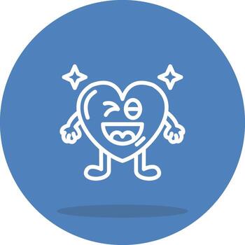 Naughty Heart Abstract User Interface Design vector