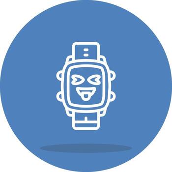 Watch Tongue Dial Balanced UI Design Mark vector