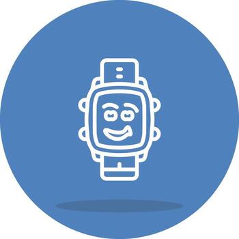 Watch Grinning Dial Application Interface Graphic Layout vector
