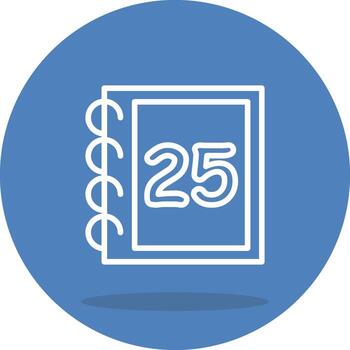 Math Twenty Five Strong Visual Graphic Form vector