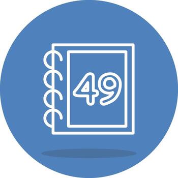 Math Forty Nine Distinct Visual Design Layout vector