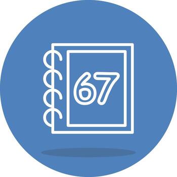 Math Sixty Seven Streamlined Web Graphic Design vector