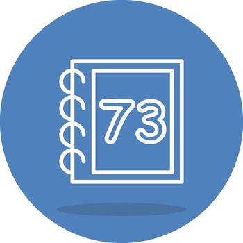 Math Seventy Three Elegant Digital Graphic Object vector