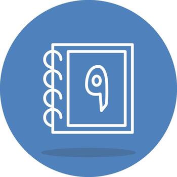 Urdu Counting Nine Streamlined Web Graphic Design vector