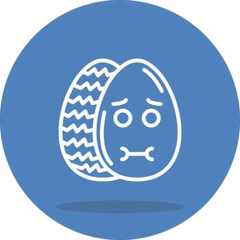 Easter Nauseated Egg Flexible Digital Graphic Object vector