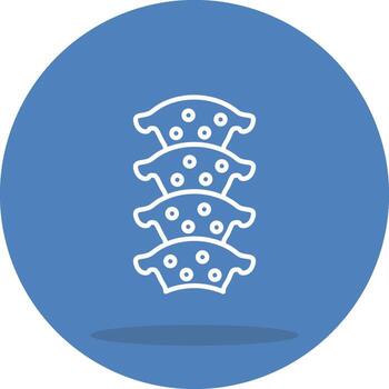 Thoracic Spine Compact Minimal Graphic Layout vector