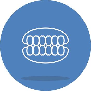 Dental Occlusion Structured Graphic Design Object vector