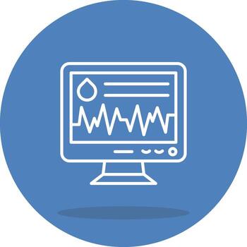 Heart Rate Monitor Functional UI Design Element vector