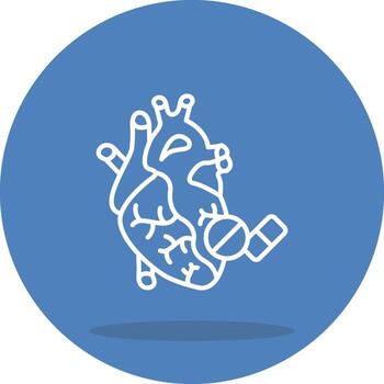 Heart Medication Mobile App Graphic Asset vector