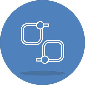 Cable Ties Consistent Flat Design Asset vector