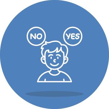 User Opinion Balanced UI Design Mark vector