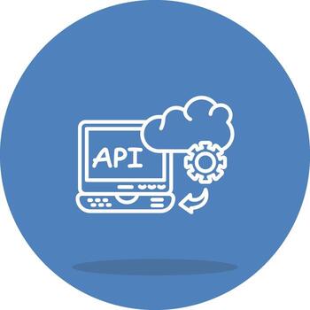 nube api limpiar digital gráfico forma vector
