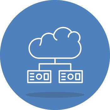 nube envase interactivo plano diseño elemento vector