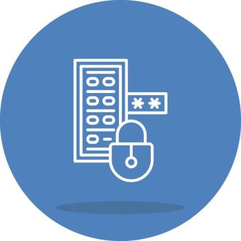 Cloud Access Control Abstract User Interface Design vector