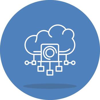 Cloud Computing Resources Elegant Creative Graphic Layout vector