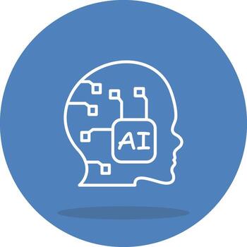 ai modelo agudo línea Arte dibujo vector