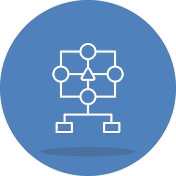 decisión árbol funcional ui diseño elemento vector