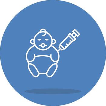 Baby Vaccination Dynamic User Interface Graphic vector