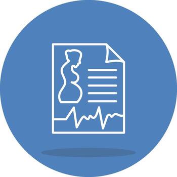 Obstetrics Report Digital Interface Graphic Element vector