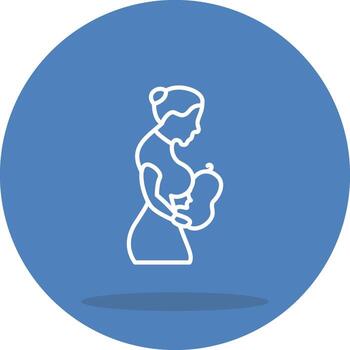 Breastfeeding Digital Interface Graphic Element Digital Interface Graphic Element vector