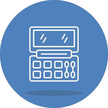 Eyeshadow Palette Balanced UI Design Mark vector