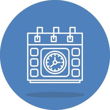 Class Schedule Sharp Graphic Line Work vector