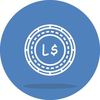 Liberia moneda único ui gráfico representación vector