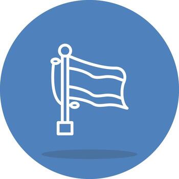 Flag Botswana Streamlined Web Graphic Design vector