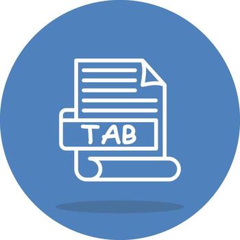 TAB Customizable Flat Design vector