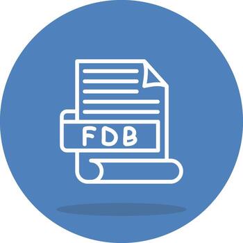 FDB Distinctive Visual Graphic Symbol vector