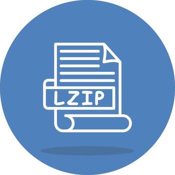 LZIP Bold Visual Design Mark vector