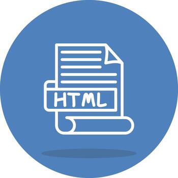 HTML Structured Flat Design vector