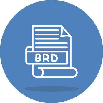 BRD Layered Graphic Design Element vector