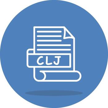 CLJ Sharp Line Art Drawing vector