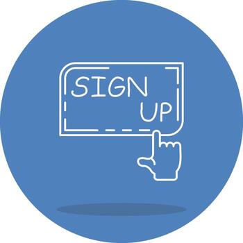Sign Up System UI Graphic Element vector