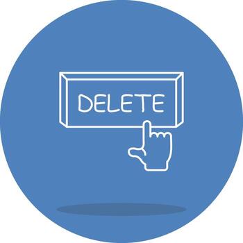 Delete Strong Visual Graphic Form vector