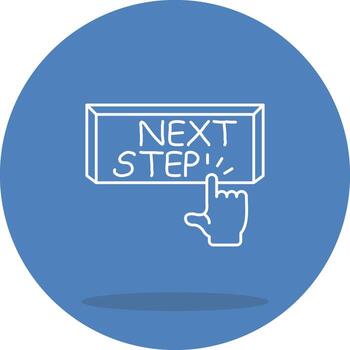 Next Step Structured Flat Design vector