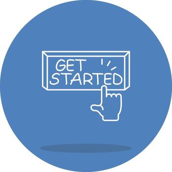 Get Started High Quality Design Graphic vector