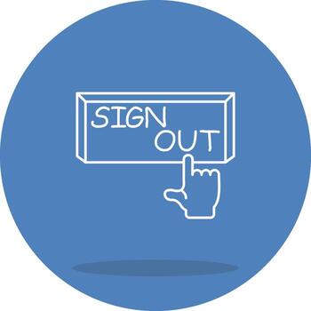 firmar fuera estructurado gráfico diseño objeto vector