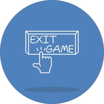Exit Game Creative Digital Graphic Object vector